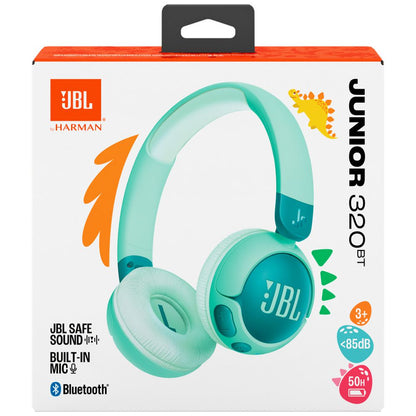 JBL Junior 320BT Wireless On-Ear Kids Headphones - Green (Australia Stock)