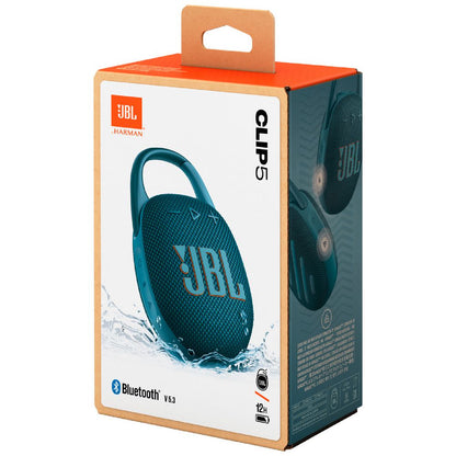 JBL Clip 5 Portable Bluetooth Speaker - Blue (Australia Stock)