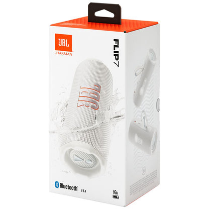 JBL Flip 7 Portable Bluetooth Speake - White (Australia Stock)