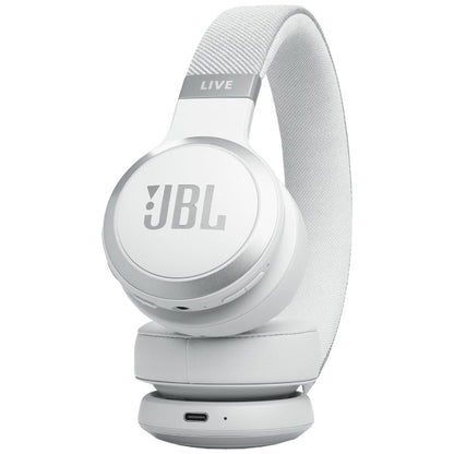 JBL Live 670 true Adaptive Noise Cancelling Wireless On-Ear Headphones - White (Australia Stock)