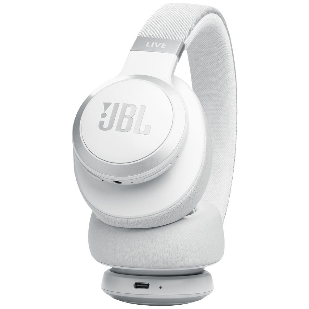 JBL Live 770 True Adaptive Noise Cancelling Wireless Over-Ear Headphones - White (Australia Stock)