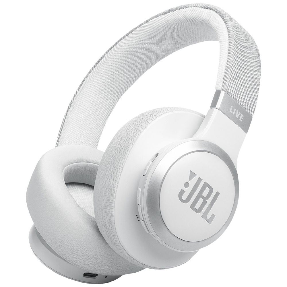 JBL Live 770 True Adaptive Noise Cancelling Wireless Over-Ear Headphones - White (Australia Stock)