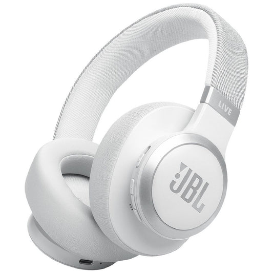 JBL Live 770 True Adaptive Noise Cancelling Wireless Over-Ear Headphones - White (Australia Stock)