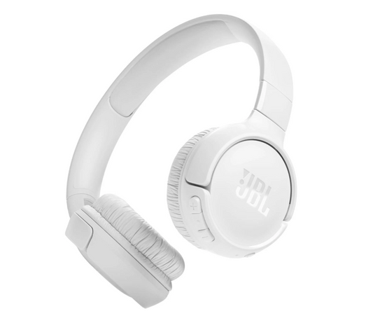 JBL Tune T510 Bluetooth Wireless On-Ear Headphones - White