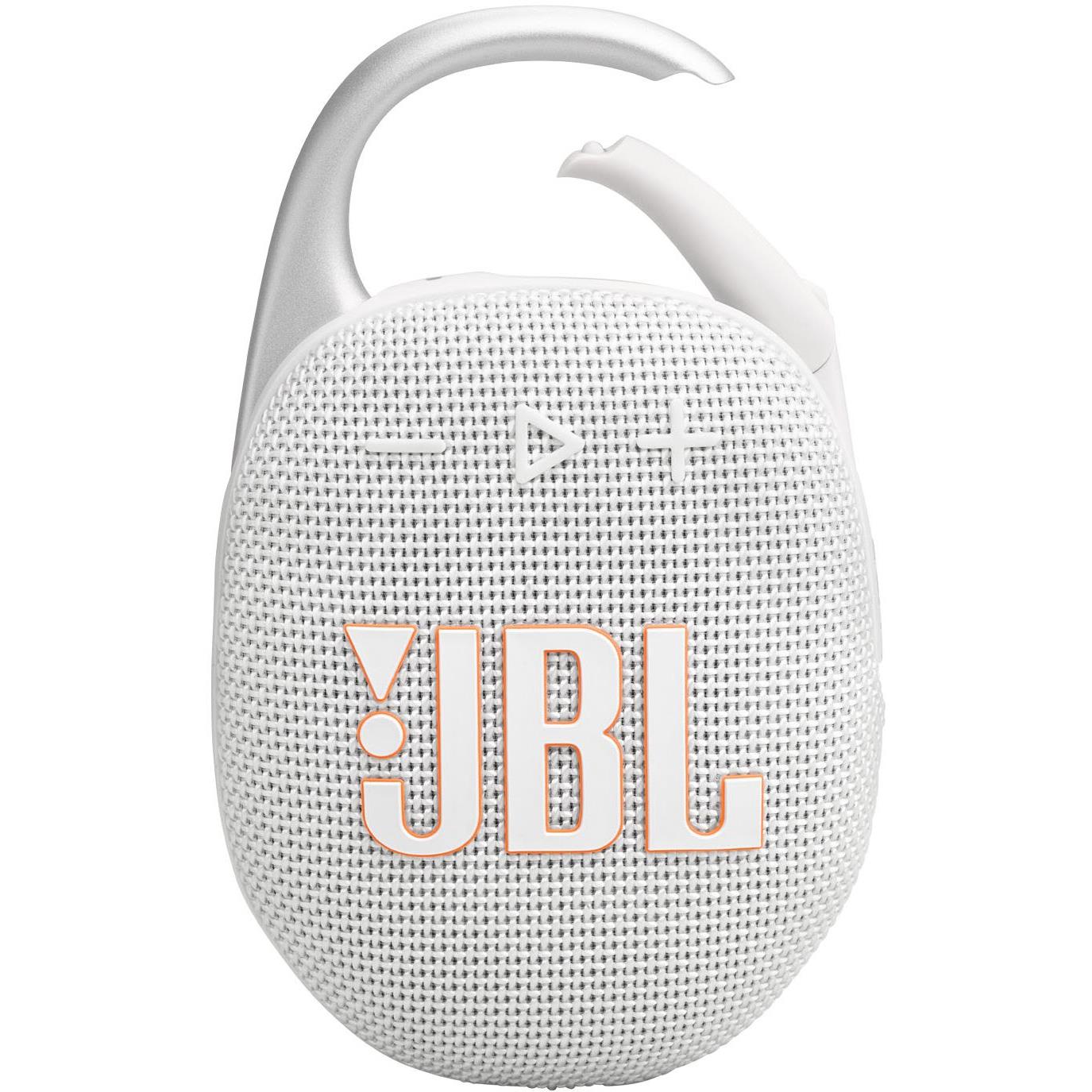 JBL Clip 5 Portable Bluetooth Speaker - White (AU Stock)