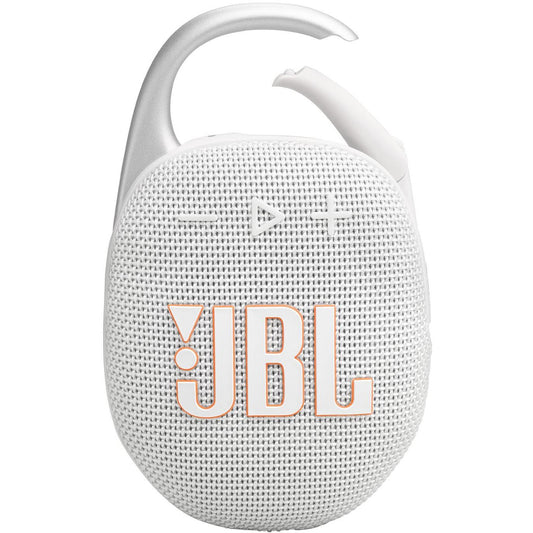 JBL Clip 5 Portable Bluetooth Speaker - White (AU Stock)