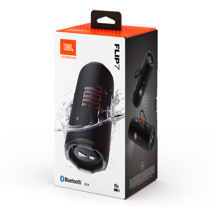 JBL - Flip 7 Portable Bluetooth Speaker - Black (Australia Stock)