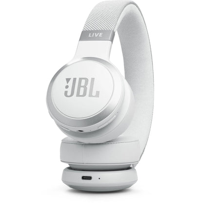 JBL Live 670 true Adaptive Noise Cancelling Wireless On-Ear Headphones - White (AU Stock)
