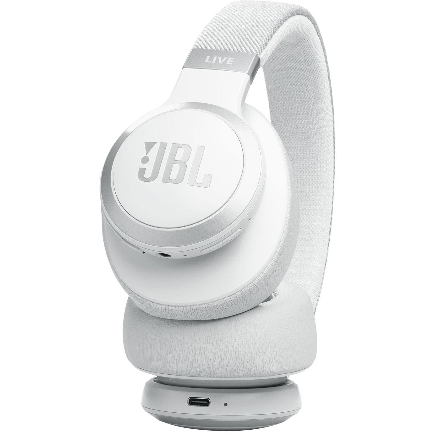 JBL Live 770 True Adaptive Noise Cancelling Wireless Over-Ear Headphones - White (Australian Stock)