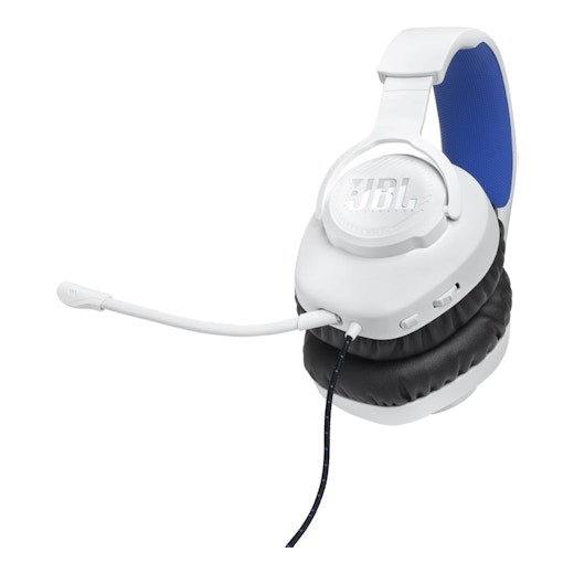 JBL Quantum 100P Console Wired Over-Ear Gaming Headset with Detachable Mic - White (AU Stock)