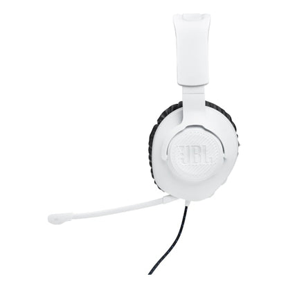 JBL Quantum 100P Console Wired Over-Ear Gaming Headset with Detachable Mic - White (AU Stock)