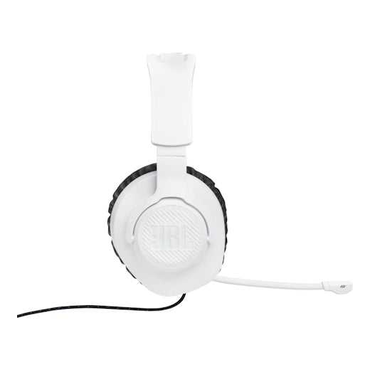 JBL Quantum 100P Console Wired Over-Ear Gaming Headset with Detachable Mic - White (AU Stock)
