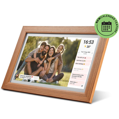 Jackson Frameo Smart Digital Photo Frame 15.6" 16GB - White/Oak (AU Stock)