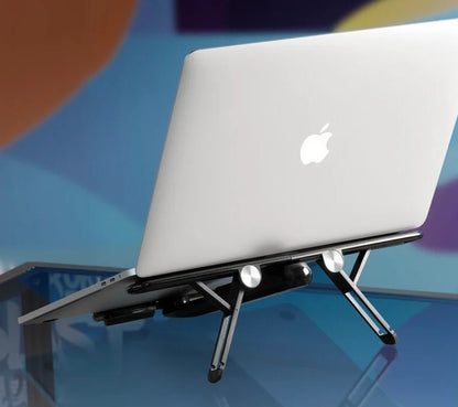 Momax Universal Fold Stand for Tablet and Laptop (Black)