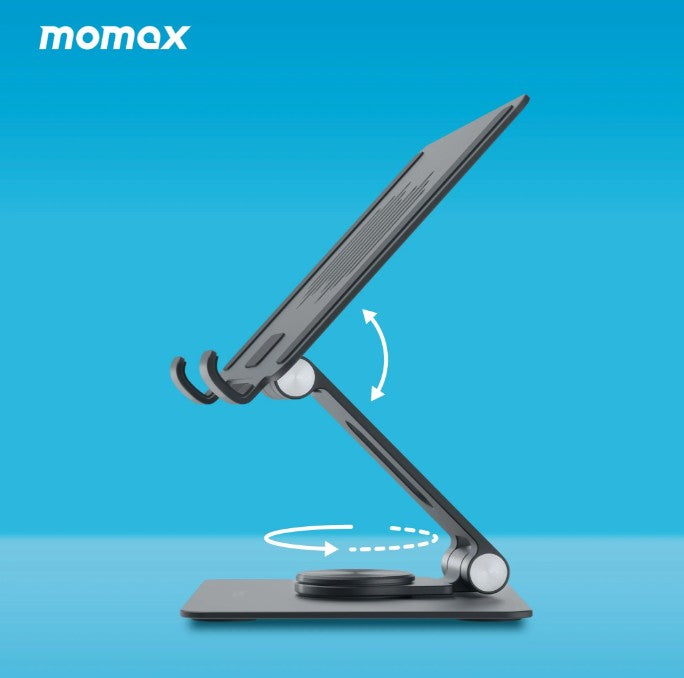 Momax Fold Stand Rotatable Tablet Stand (White)