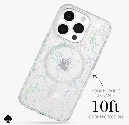 KATE SPADE Hardshell MagSafe - iPhone 15 Pro 6.1"  (Modern Floral)