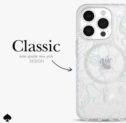 KATE SPADE Hardshell MagSafe - iPhone 15 Pro 6.1"  (Modern Floral)