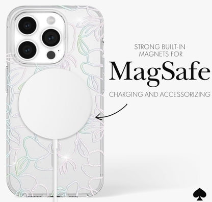 KATE SPADE Hardshell MagSafe - iPhone 15 Pro 6.1"  (Modern Floral)