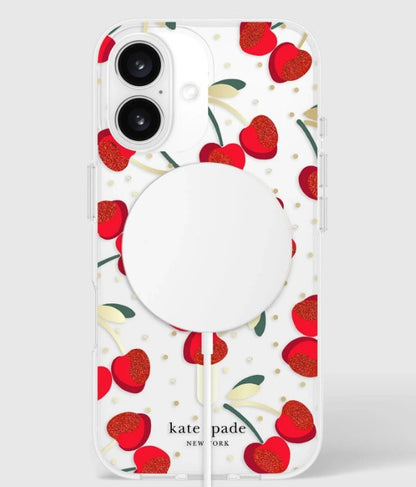 KATE SPADE MagSafe Case for iPhone 16 Plus 6.7" - Cherry Dot