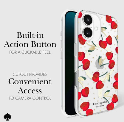 KATE SPADE MagSafe Case for iPhone 16 Plus 6.7" - Cherry Dot