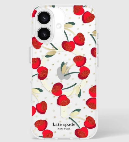 KATE SPADE MagSafe Case for iPhone 16 Plus 6.7" - Cherry Dot
