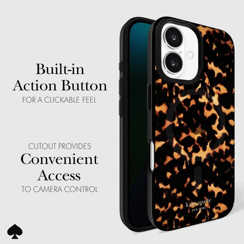 KATE SPADE MagSafe Case for iPhone 16 Plus 6.7" - Tortoise