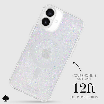 KATE SPADE MagSafe Case for iPhone 16 6.1" - Chunky Glitter