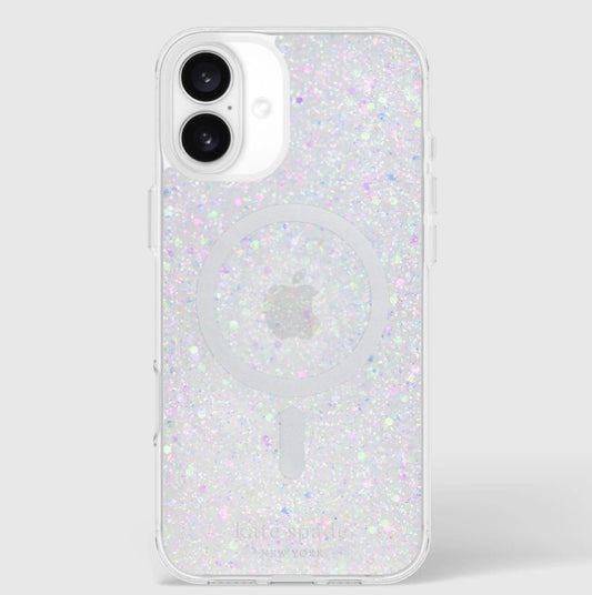 KATE SPADE MagSafe Case for iPhone 16 6.1" - Chunky Glitter