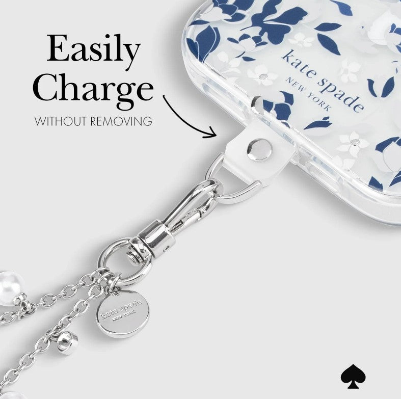 KATE SPADE Phone Charm Wristlet - Dazzling Pearl
