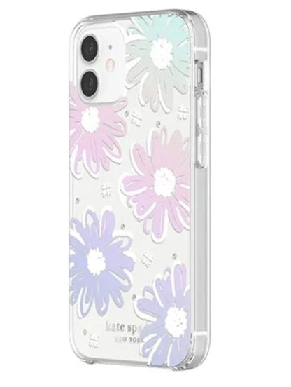 KATE SPADE Hardshell Case for iPhone 12 Mini 5.4' - Daisy Iridescent