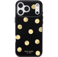 Kate Spade Metallic Classic Dot MagSafe Case for iPhone 18 Pro 2026 - Black / Gold