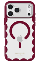 Kate Spade Rhubarb Jam MagSafe Case for iPhone 18 Pro 2026 - Clear / Burgundy