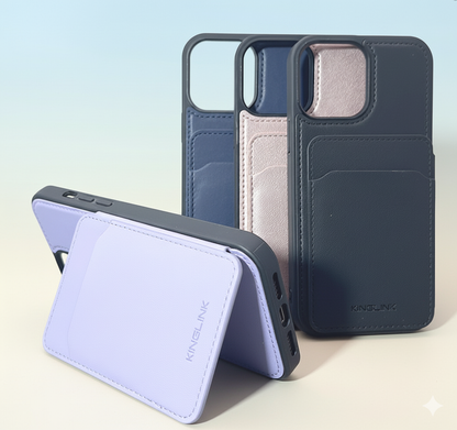 KingLink Urban Diary Wallet (Magnetic) Case for iPhone 16 Plus (6.7") Purple