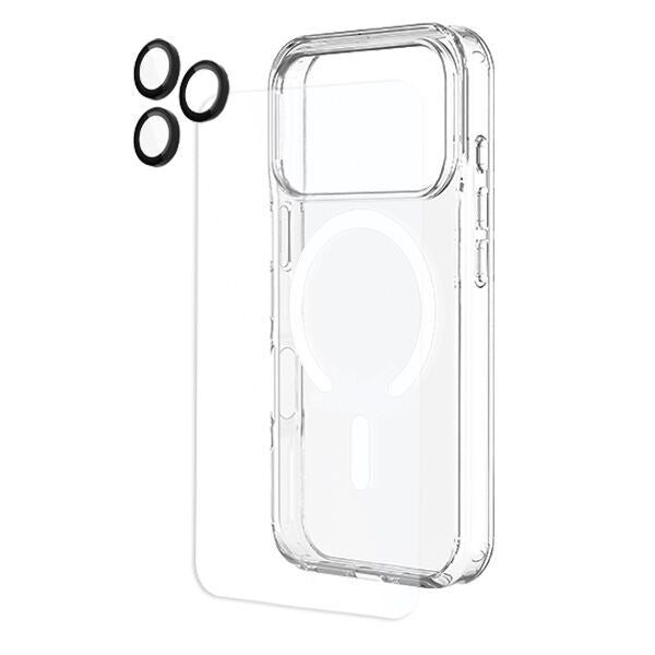 Kore 3 in 1 Protection Pack - Clear Case + Tempered Glass + Lens Protector for iPhone 18 Pro 2026 - Clear