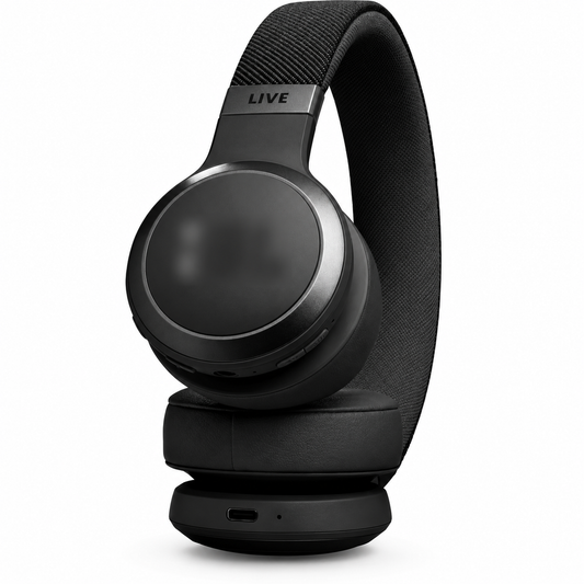 JBL Live 670 true Adaptive Noise Cancelling Wireless On-Ear Headphones - Black (Australia Stock)