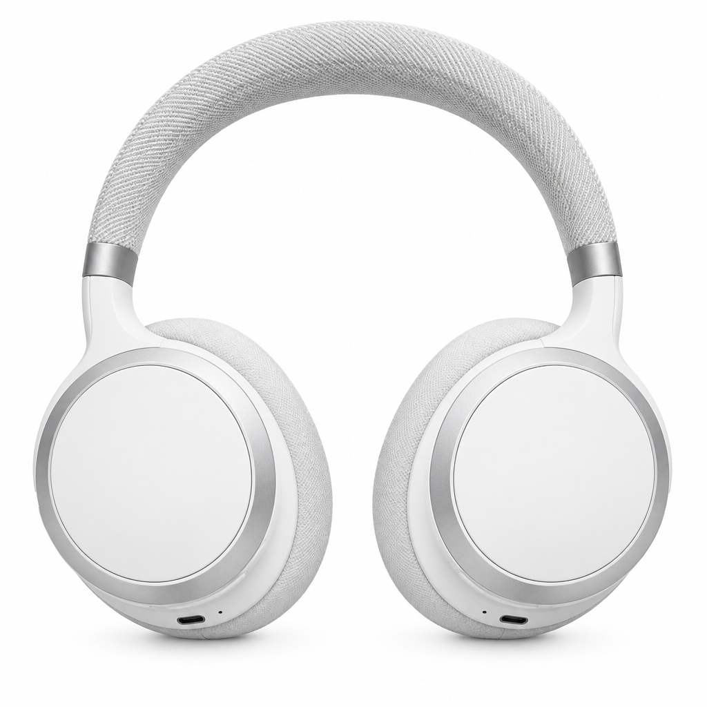 JBL Live 670 true Adaptive Noise Cancelling Wireless On-Ear Headphones - White (AU Stock)