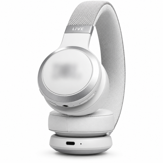 JBL Live 670 true Adaptive Noise Cancelling Wireless On-Ear Headphones - White (AU Stock)
