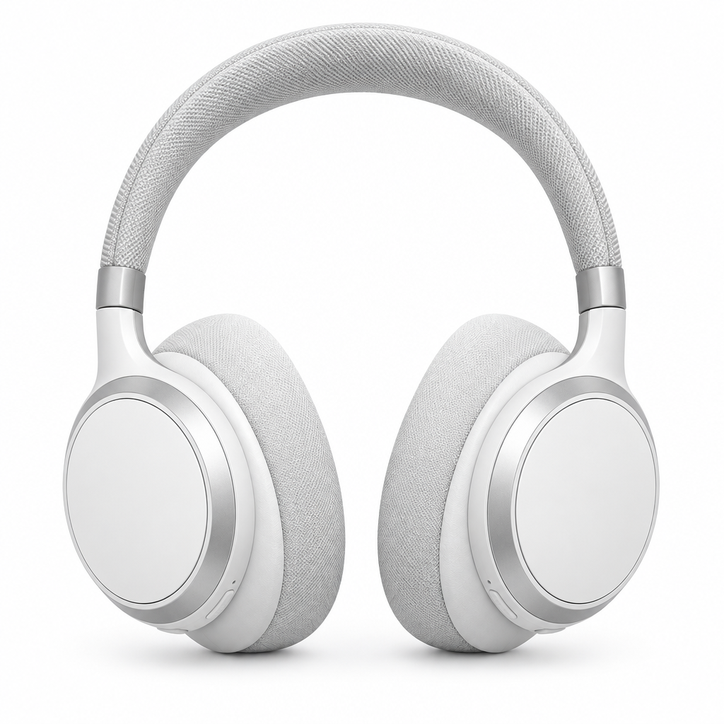 JBL Live 670 true Adaptive Noise Cancelling Wireless On-Ear Headphones - White (Australia Stock)