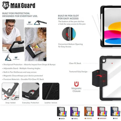 Maxguard Drop Shield Pro Case for iPad A16 11th Gen / iPad 10.9'' 10th - Red
