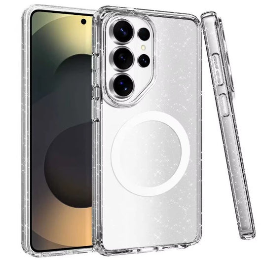 Gemshell Glitter MagSafe Case for Samsung Galaxy S26 Ultra - Silver