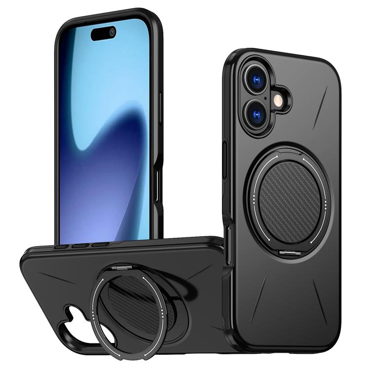 MaxGuard Spin Grip MagSafe Case for Apple iPhone 17 - Black