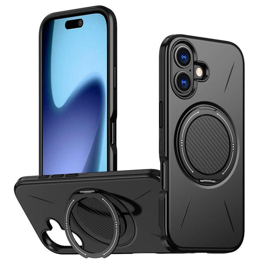 MaxGuard Spin Grip MagSafe Case for Apple iPhone 17 - Black