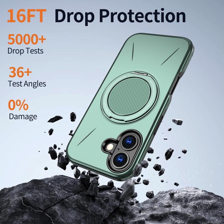 MaxGuard Spin Grip MagSafe Case for Apple iPhone 17 - Green