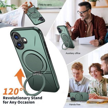MaxGuard Spin Grip MagSafe Case for Apple iPhone 17 - Green