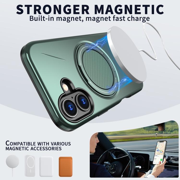 MaxGuard Spin Grip MagSafe Case for Apple iPhone 17 - Green