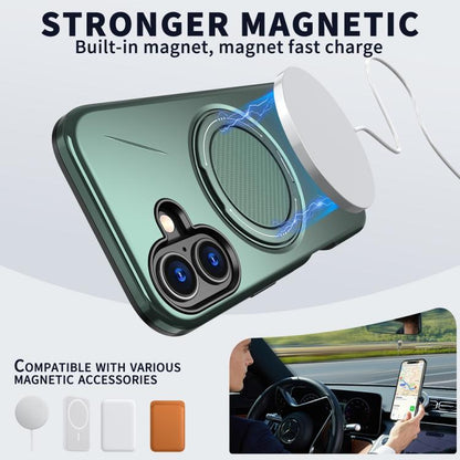 MaxGuard Spin Grip MagSafe Case for Apple iPhone 17 - Green