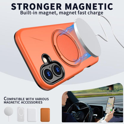 MaxGuard Spin Grip MagSafe Case for Apple iPhone 17 - Orange