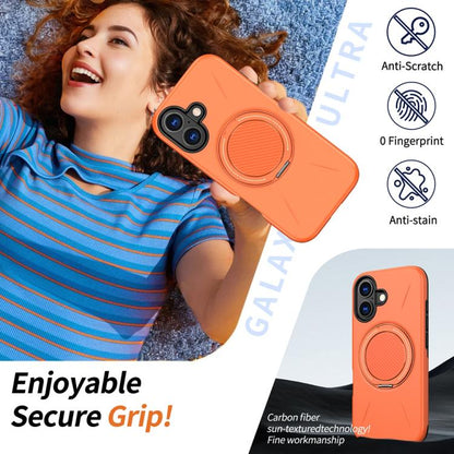 MaxGuard Spin Grip MagSafe Case for Apple iPhone 17 - Orange