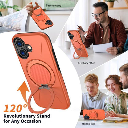 MaxGuard Spin Grip MagSafe Case for Apple iPhone 17 - Orange