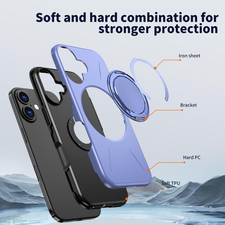 MaxGuard Spin Grip MagSafe Case for Apple iPhone 17 - Purple